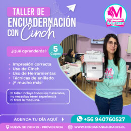 0030 Taller Presencial: ENCUADERNACIÓN CON CINCH - NUEVA DE LYON 95