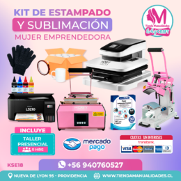 KSE18 Kit Sublimación y Estampado - Entrega Inmediata