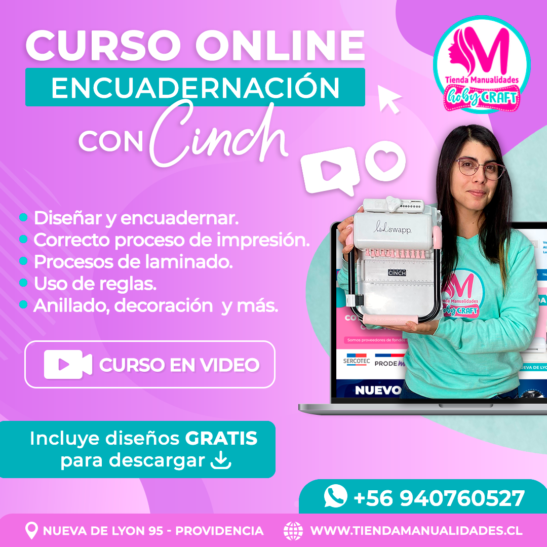 0080 Curso Básico en video de Encuadernación con Cinch