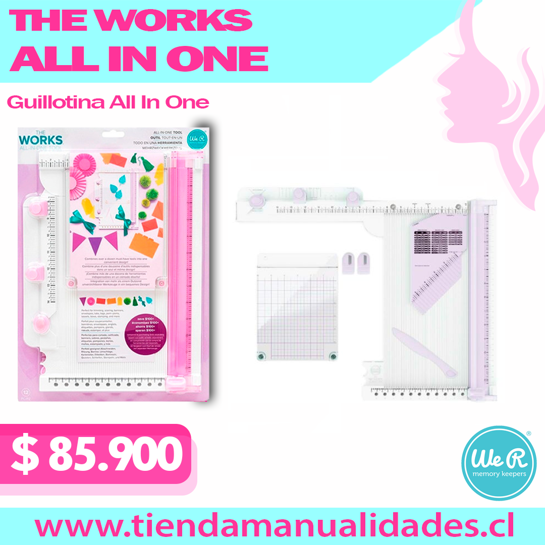 Herramienta The Works ALL IN ONE -We R Memory Keepers COLOR LILA-60000588