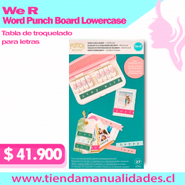 We R memory Keepers -Word Punch Board Lowercase-661437