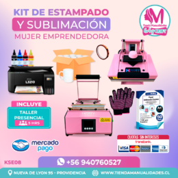 KSE08 Kit Sublimación y Estampado - Entrega Inmediata