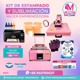 KSE09 Kit Sublimación y Estampado - Entrega Inmediata
