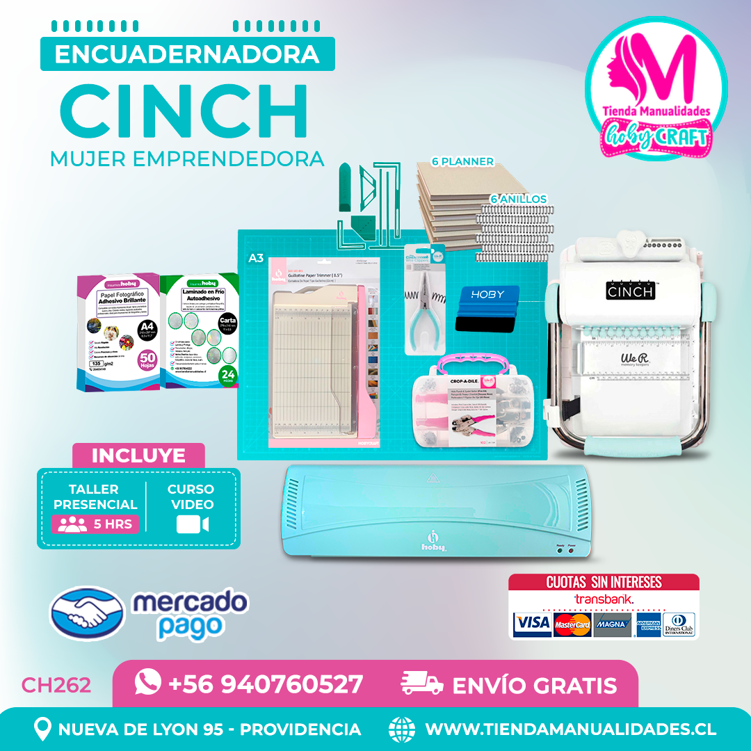 CH262 Cinch verde + Curso Video + Taller presencial - Envío Gratis - Entrega Inmediata