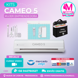 C511 Kit Silhouette Cameo 5 blanca + Envío gratis - Entrega inmediata