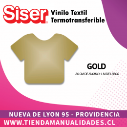 11 _Vinilo Textil SISER / GOLD ( 30 CM X 1 M )