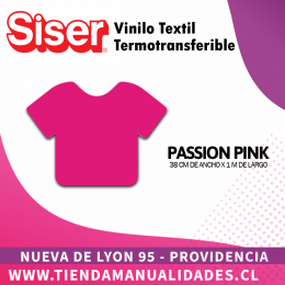 26 _Vinilo Textil SISER / PASSION PINK ( 38 CM X 1 M )