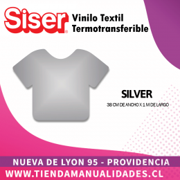 05 _Vinilo Textil SISER / SILVER ( 38 CM X 1 M )