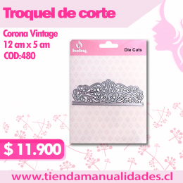 TH-06 - COD 480- Troquel Corona Vintage HOBY -ENTREGA INMEDIATA