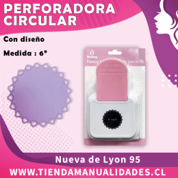 PC-05-Perforadora CIRCULAR CON DISEÑO 6"- HOBY- ENTREGA INMEDIATA
