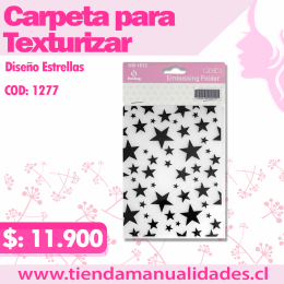 MTT-15 - Texturizados Estrellas / Carpetas de Repujado -ENTREGA INMEDIATA