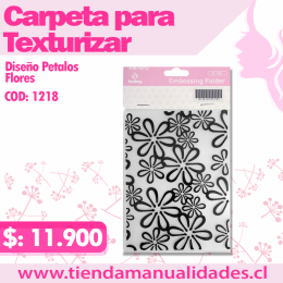 MTT-20 - Texturizados Petalos Flores / Carpetas de Repujado -ENTREGA INMEDIATA