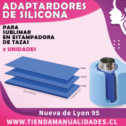 KSE-09 Adaptadores de Silicona para estampadora de tazas -Entrega Inmediata