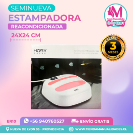 ER10 Estampadora plana 24x24 HobyPress Reacondicionado – Seminuevo