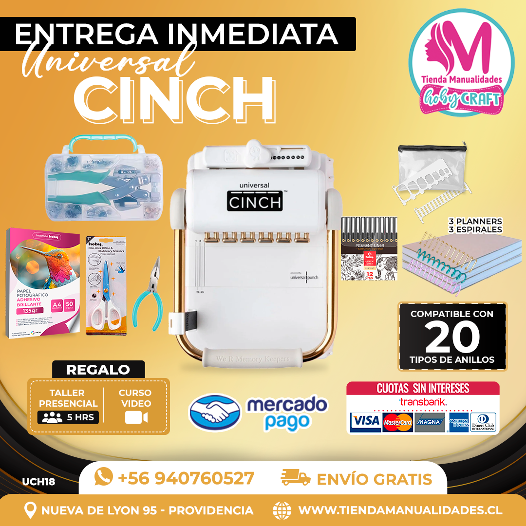 UCH18 Encuadernadora Universal Cinch - Entrega Inmediata