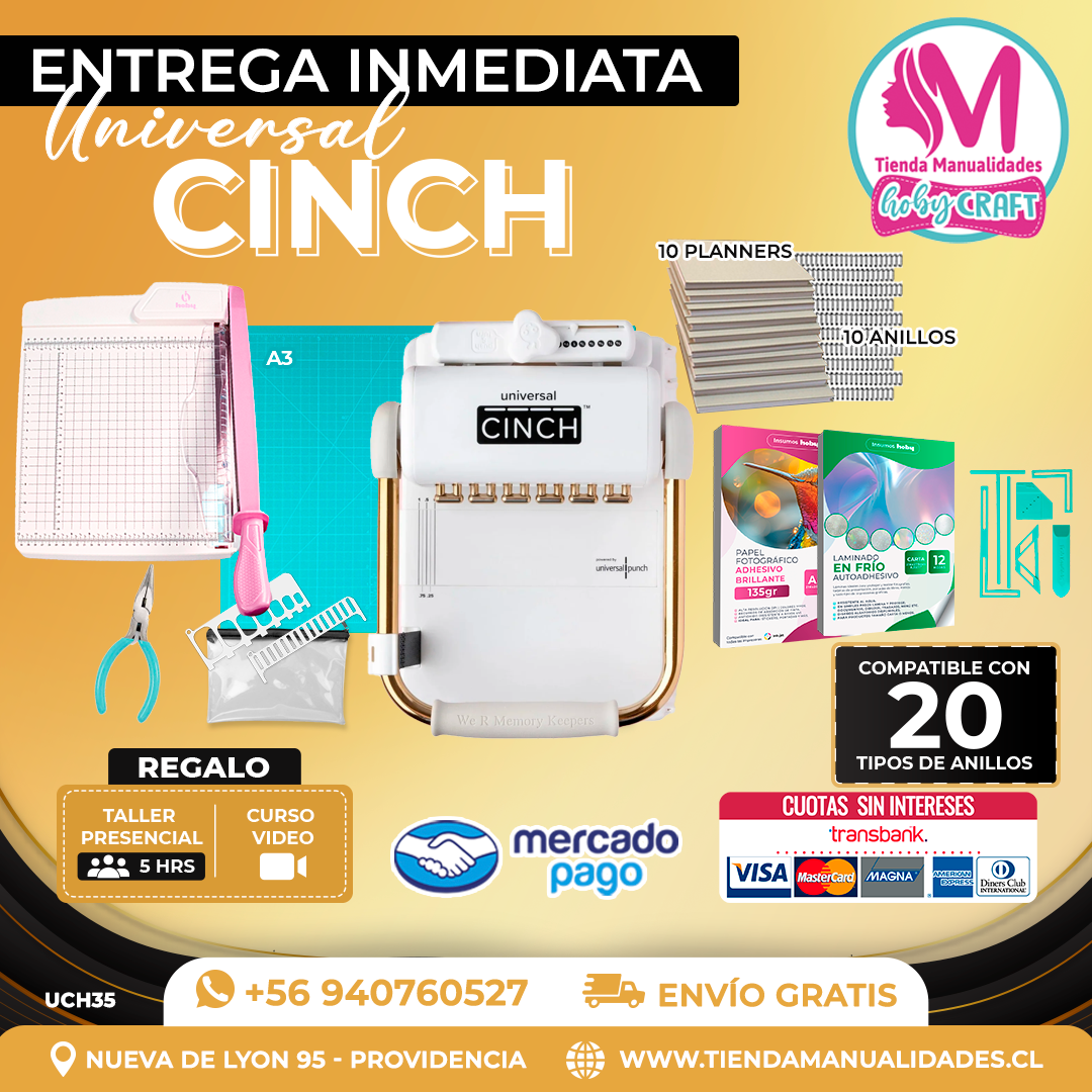 UCH35 Encuadernadora Universal Cinch - Entrega Inmediata