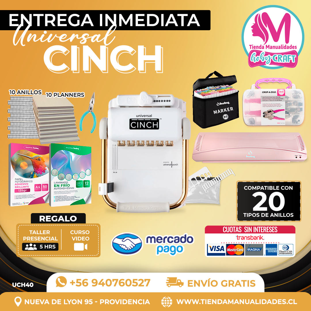 UCH40 Encuadernadora Universal Cinch - Entrega Inmediata