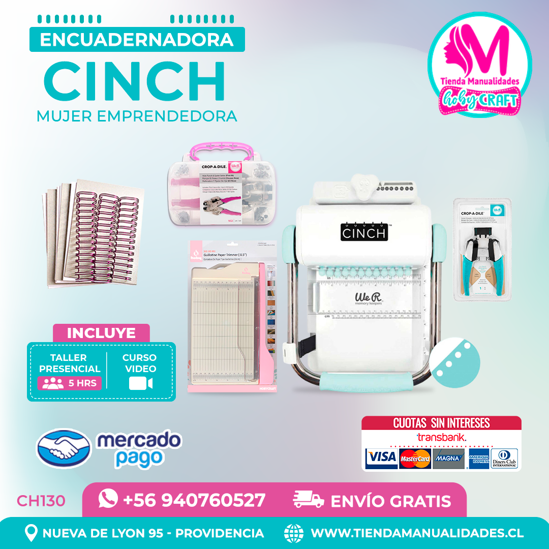 CH130 Cinch verde+ Curso Video + Taller presencial - Envío Gratis - Entrega Inmediata