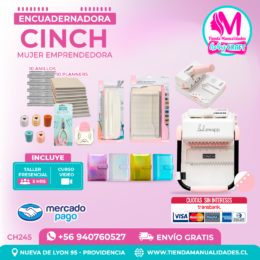 CH245 Cinch rosada + Curso Video + Taller presencial - Envío Gratis - Entrega Inmediata