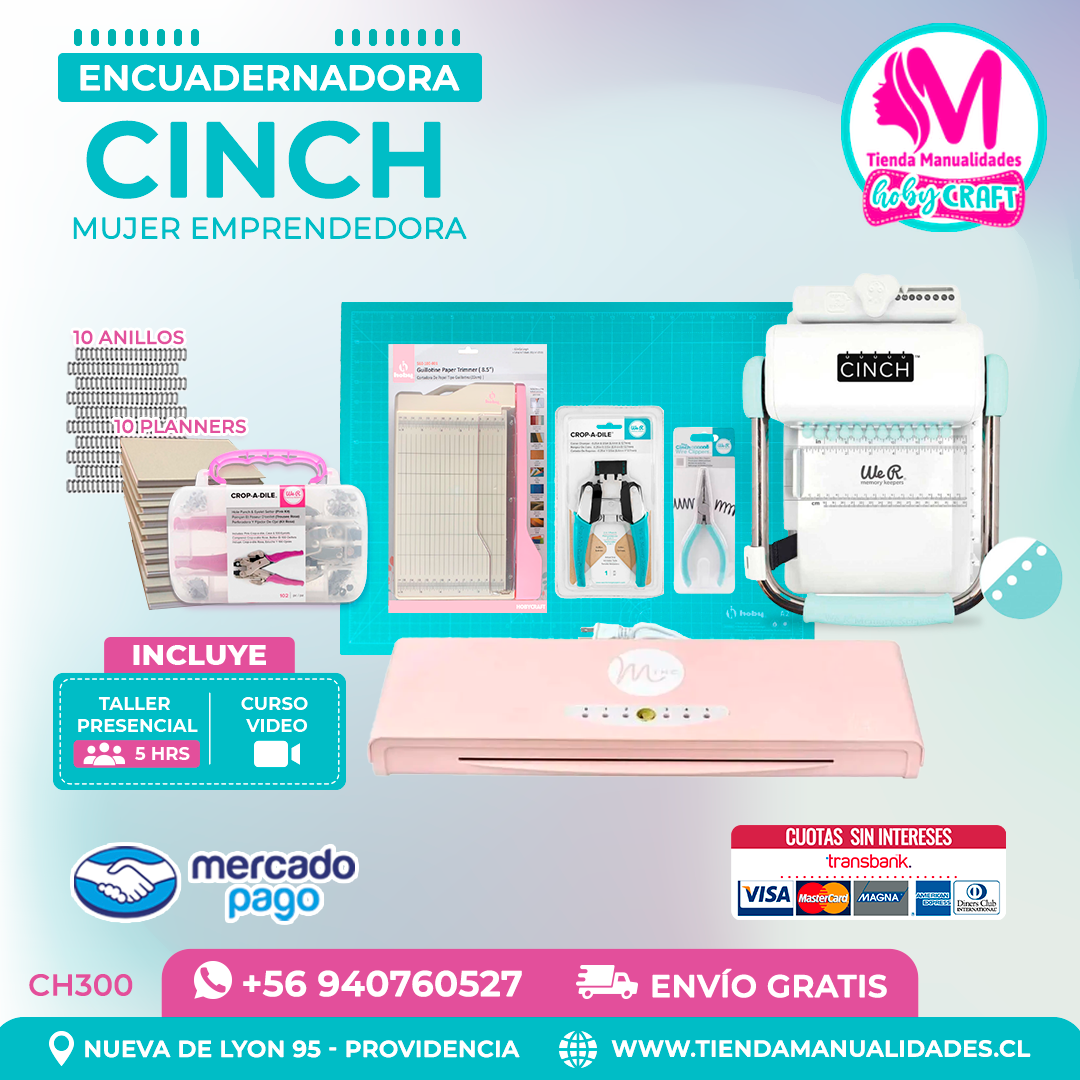CH300 Cinch verde + Curso Video + Taller presencial - Envío Gratis - Entrega Inmediata