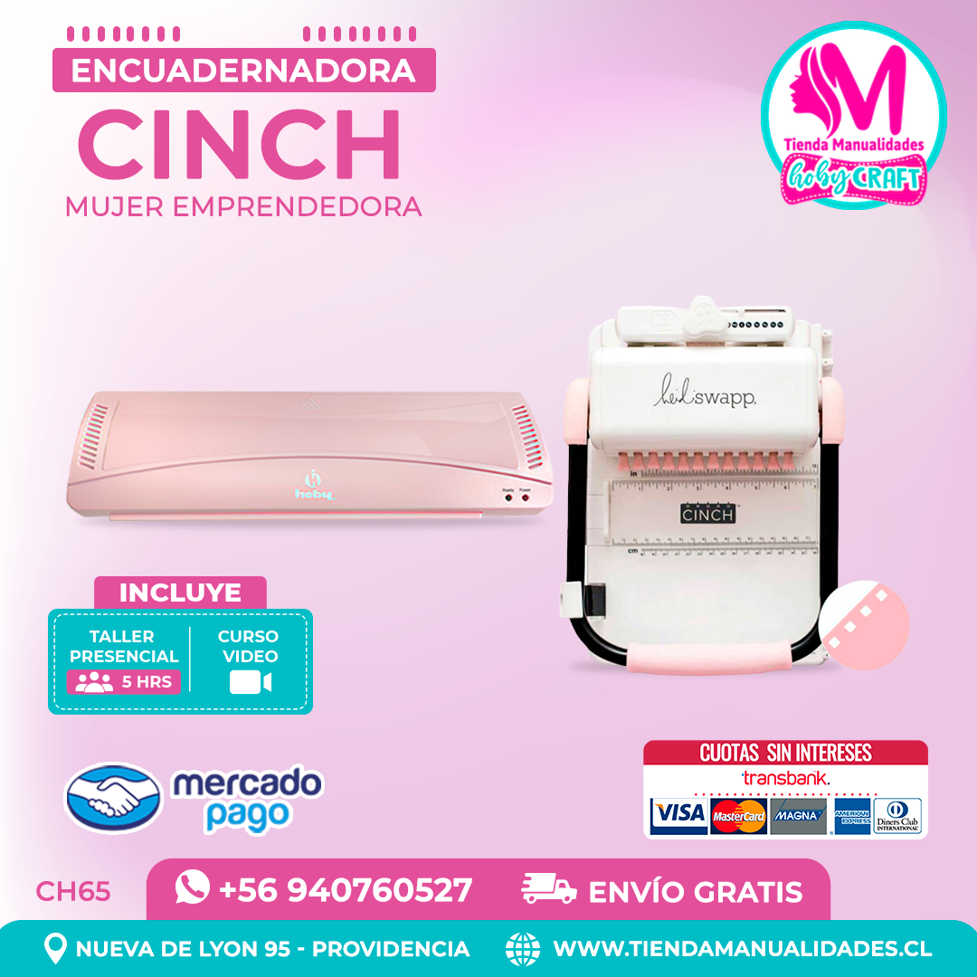 CH65 Cinch rosada + Curso Video - Envío Gratis - Entrega Inmediata
