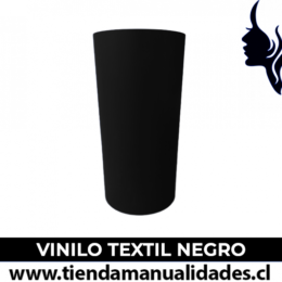 Vinilo Textil negro (1 m de largo x 25 cm ancho )