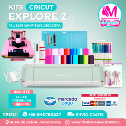 CRE120 Plotter Cricut Explore Air2 – Taller presencial – Envío gratis – Entrega inmediata