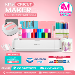 CRM100 Plotter Cricut Maker2 – Taller presencial – Envío gratis – Entrega inmediata