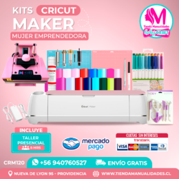 CRM120 Plotter Cricut Maker2 – Taller presencial – Envío gratis – Entrega inmediata