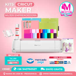 CRM61 Plotter Cricut Maker2 – Taller presencial – Envío gratis – Entrega inmediata