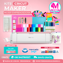 CRM70 Plotter Cricut Maker2 – Taller presencial – Envío gratis – Entrega inmediata