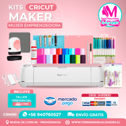 CRM90 Plotter Cricut Maker2 – Taller presencial – Envío gratis – Entrega inmediata