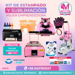 KSE15 Kit Sublimación y Estampado - Entrega Inmediata