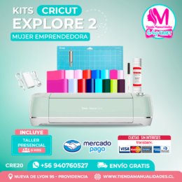 CRE20 Plotter Cricut Explore Air2 – Taller presencial – Envío gratis – Entrega inmediata