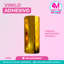 VA70 Vinilo Adhesivo Dorado Metalizado 100x30cm