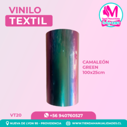 VT30 Vinilo Textil Camaleón green 100x25cm