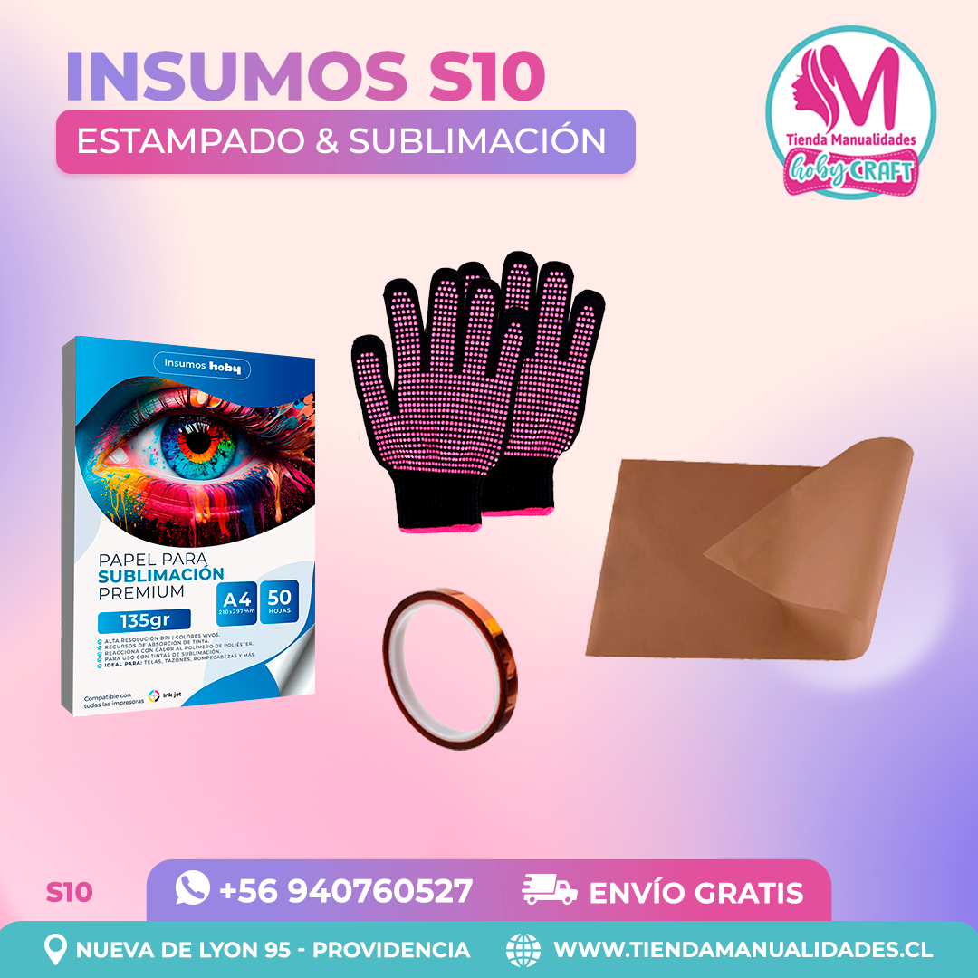 S10 Insumos de estampado y sublimación - Envío gratis