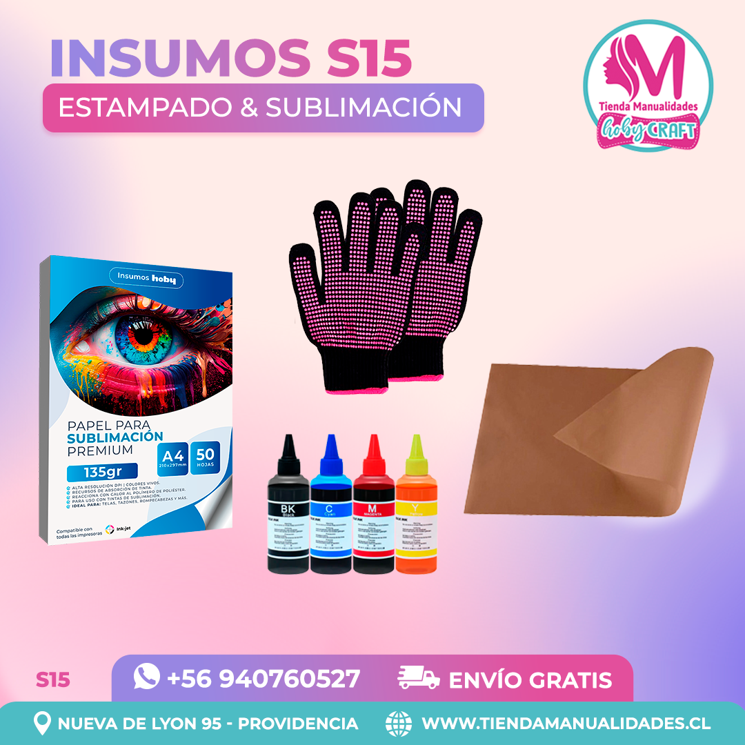 S15 Insumos de estampado y sublimación - Envío gratis