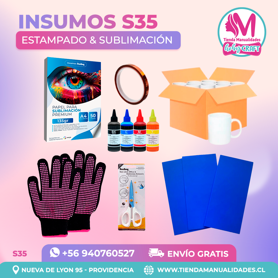 S35 Insumos de estampado y sublimación - Envío gratis
