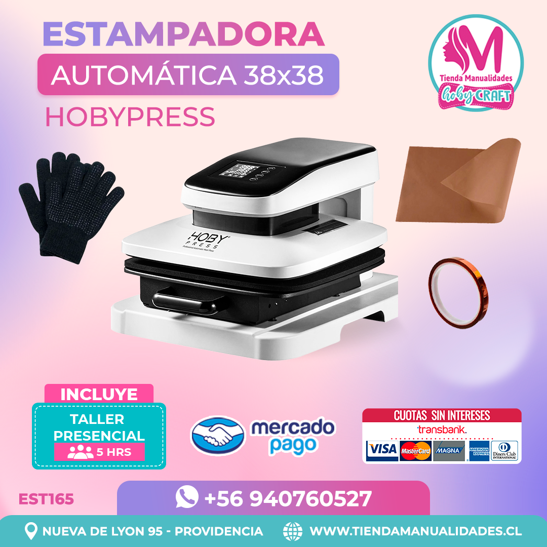 EST165 Estampadora Automática HobyPress 38x38cm