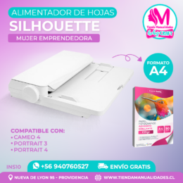 INS10 Alimentador de hojas Silhouette A4 - Entrega inmediata