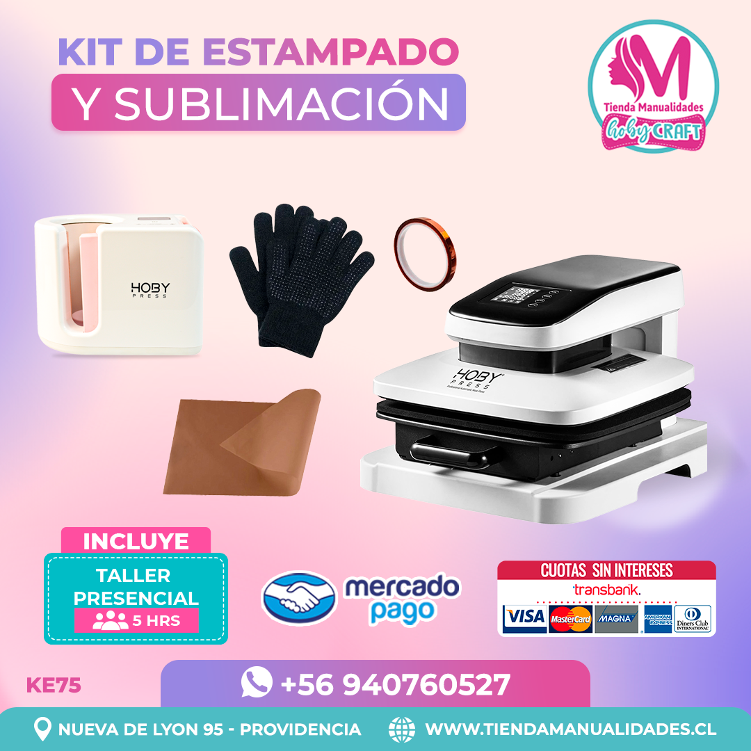 KE75 Kit Estampadora Automática 38x38cm HobyPress - Envío gratis
