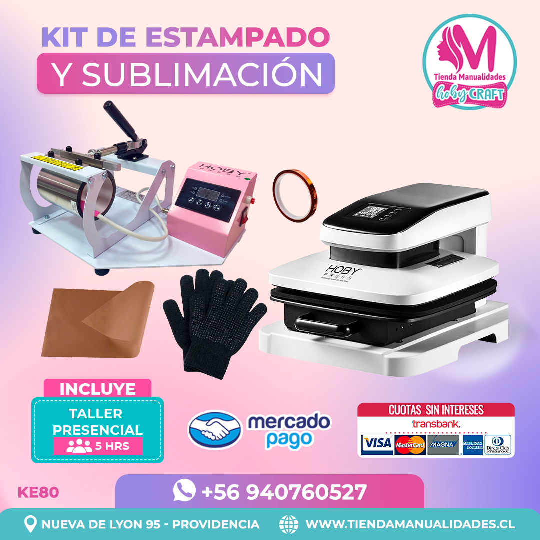 KE80 Kit Estampadora Automática 38x38cm HobyPress - Envío gratis