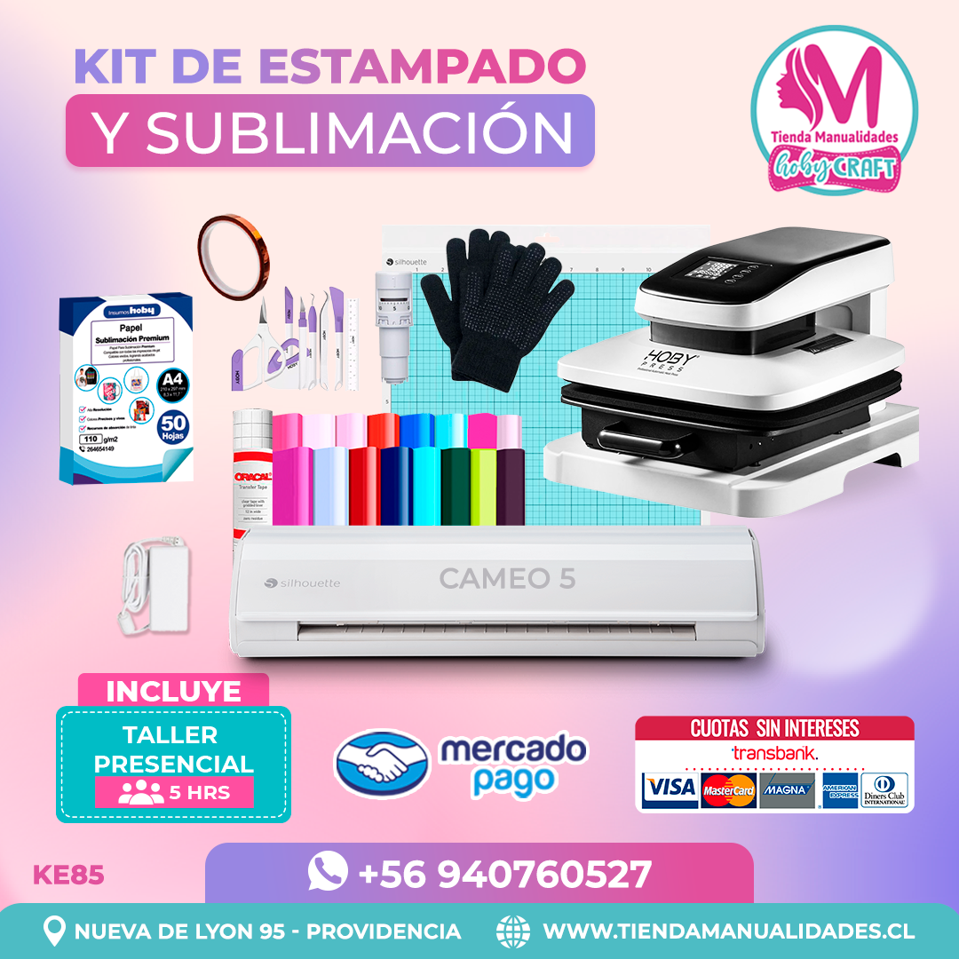 KE85 Kit Estampadora Automática 38x38cm HobyPress - Envío gratis