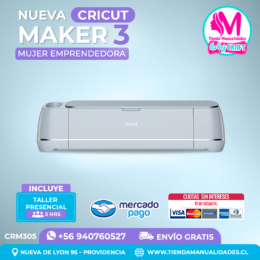 CRM305 Plotter Cricut Maker3 - Taller presencial – Envío gratis – Entrega inmediata