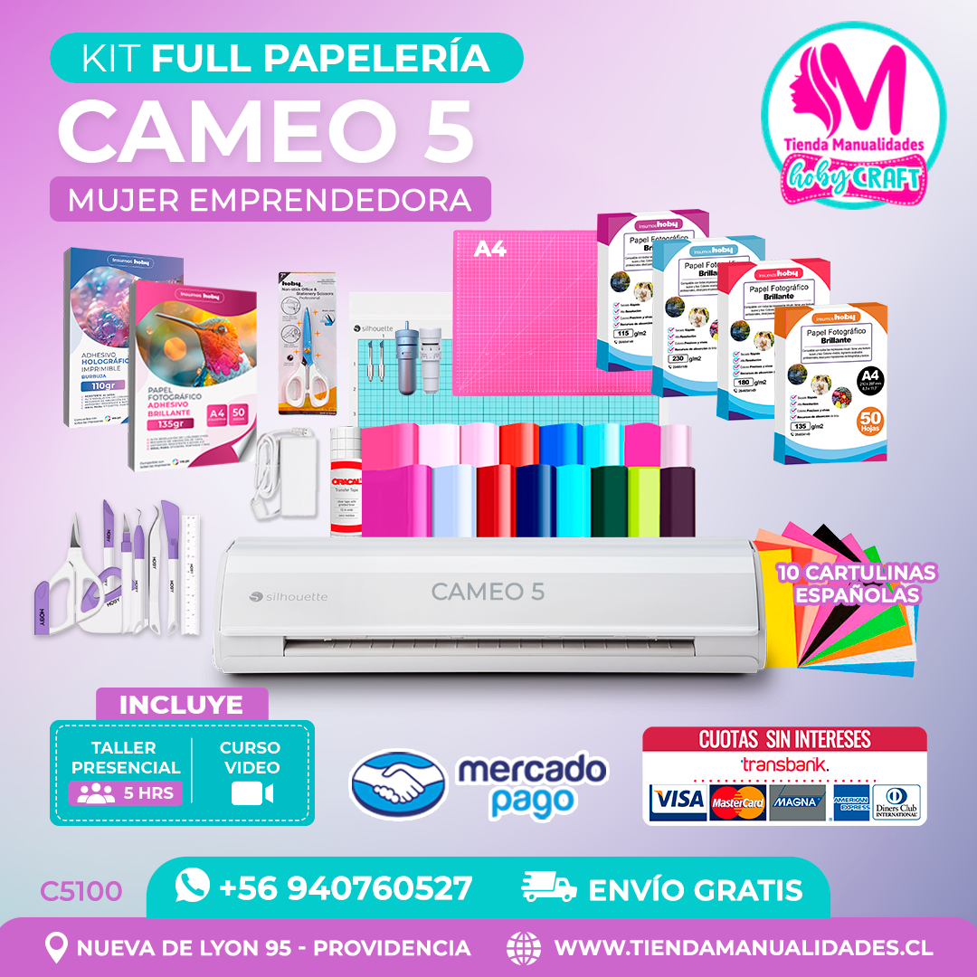 C5100 Kit Full Papelería Cameo 5 blanca + Envío gratis - Entrega inmediata