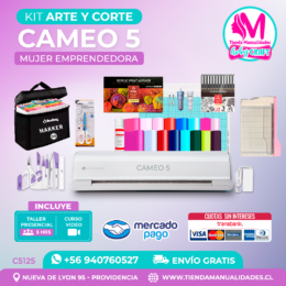 C5120 Kit Arte y Corte Cameo 5 blanca + Envío gratis - Entrega inmediata