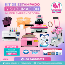 KSE16 Kit Sublimación y Estampado - Entrega Inmediata