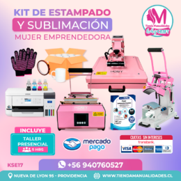 KSE17 Kit Sublimación y Estampado - Entrega Inmediata