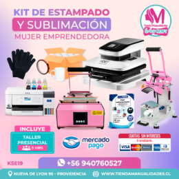 KSE19 Kit Sublimación y Estampado - Entrega Inmediata